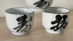 4 tasses grès vintage