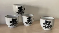 4 tasses grès vintage