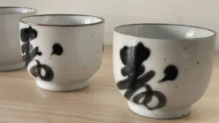 4 tasses grès vintage