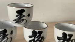 4 tasses grès vintage