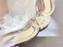 Tasses à liqueur en argent plaqué animal avec plateau de service assorti, ensemble de 6