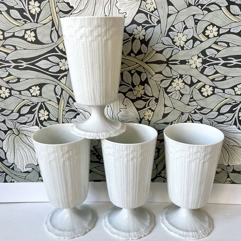 4 tasses mazagrans porcelaine de Limoges