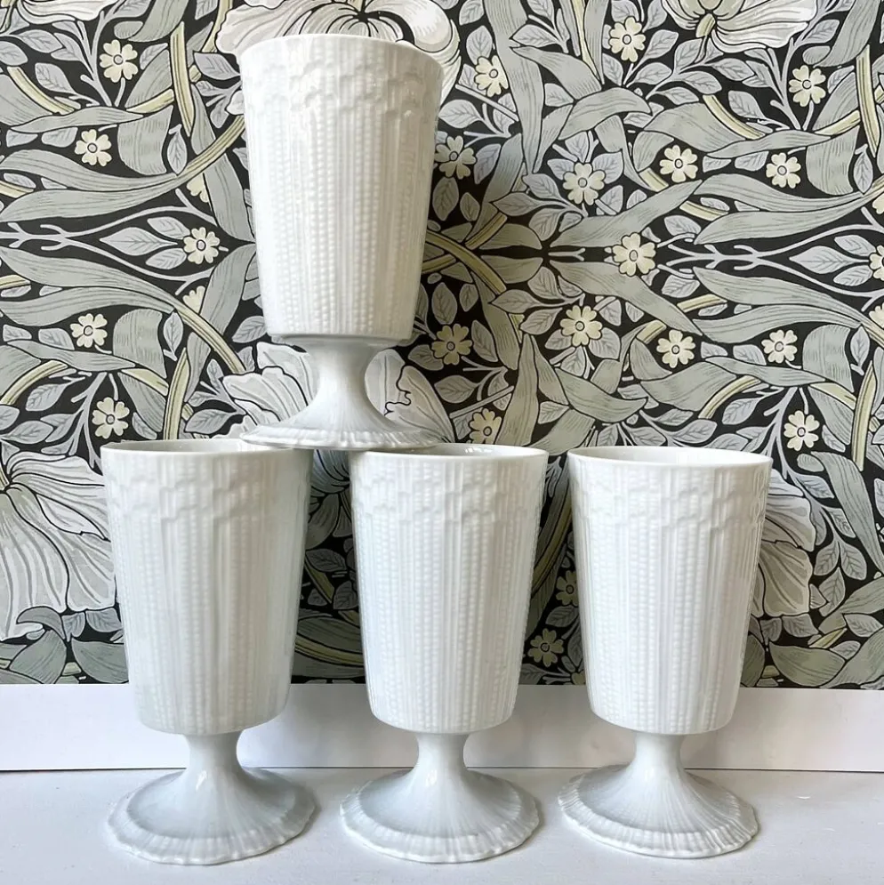 4 tasses mazagrans porcelaine de Limoges