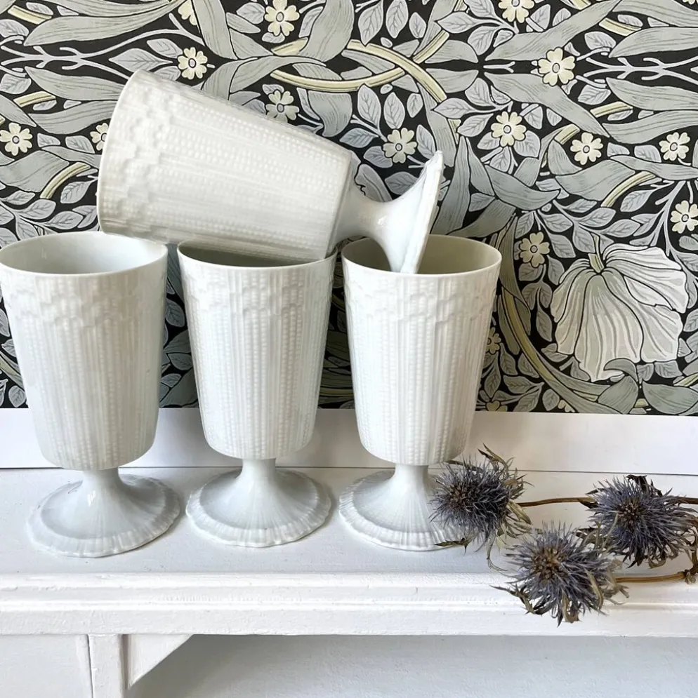 4 tasses mazagrans porcelaine de Limoges