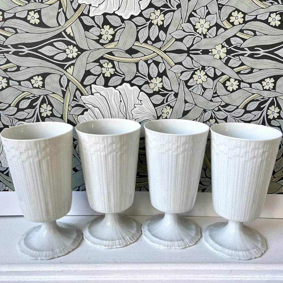 4 tasses mazagrans porcelaine de Limoges