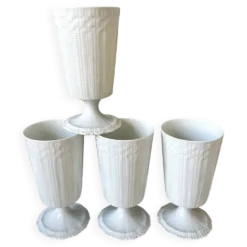 4 tasses mazagrans porcelaine de Limoges