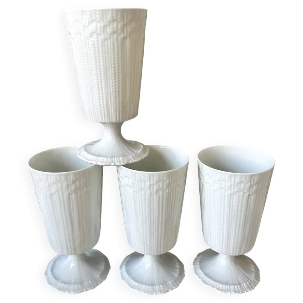 4 tasses mazagrans porcelaine de Limoges