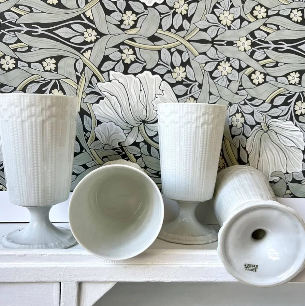 4 tasses mazagrans porcelaine de Limoges