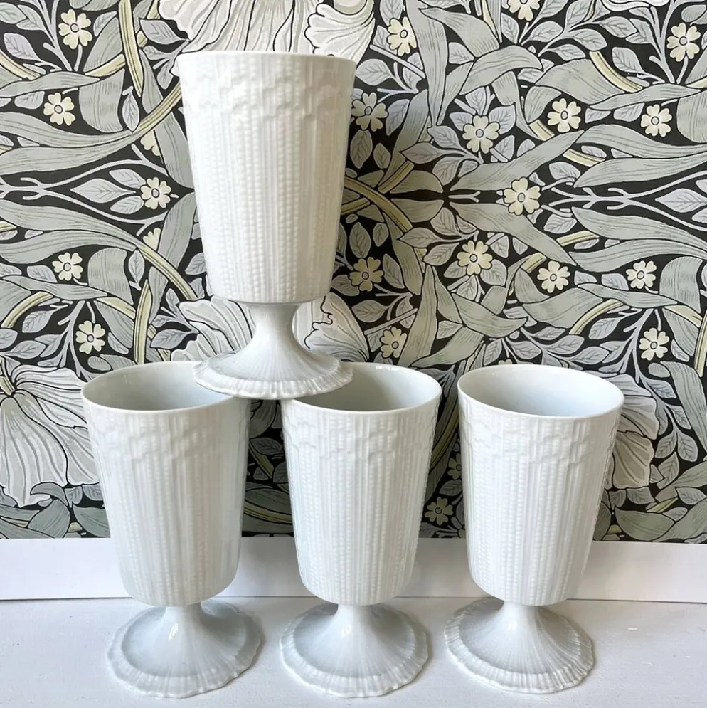 4 tasses mazagrans porcelaine de Limoges
