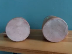 2 tasses mugs en grès émaillé