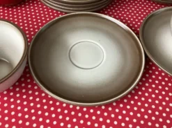 Tasses Salins France émaillé imitant le grès