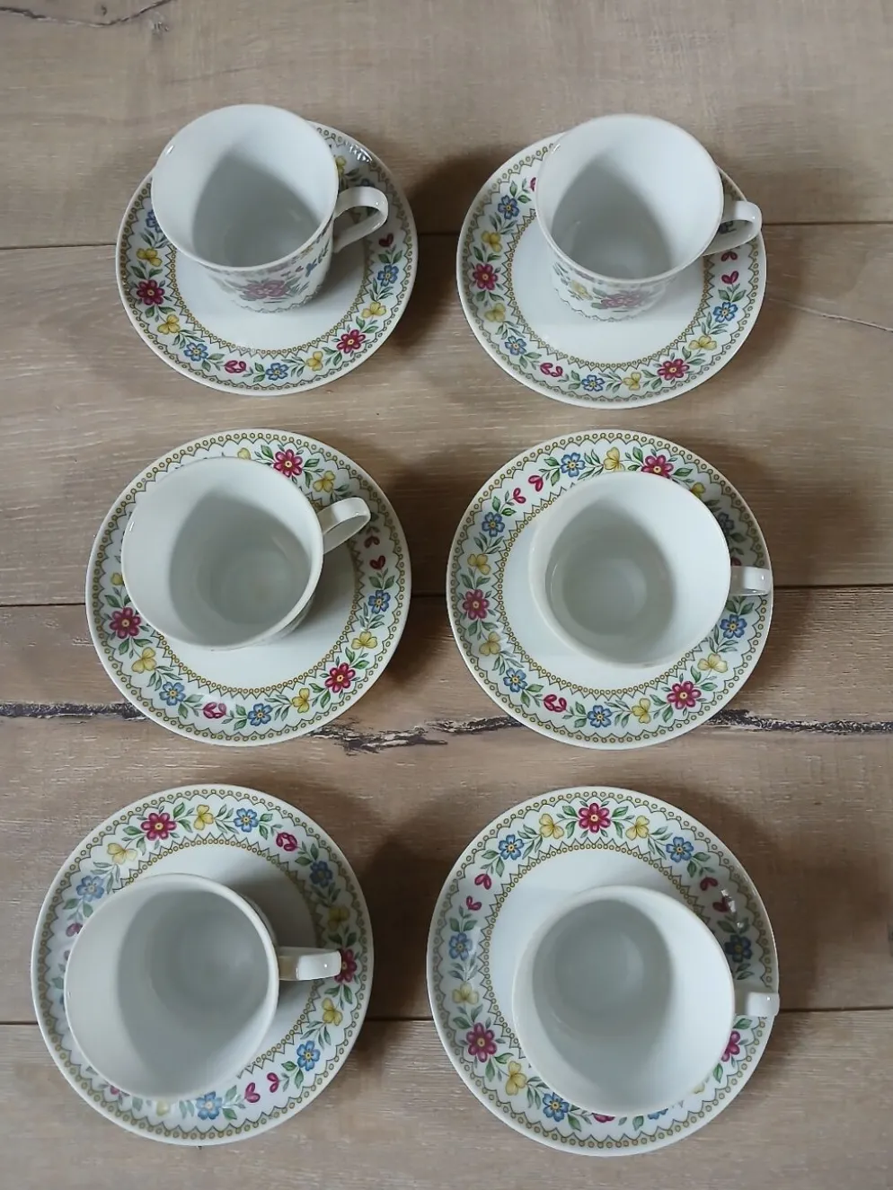 6 tasses + soupes anciennes/ années 50