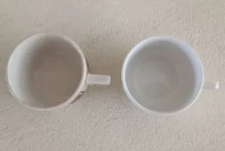 2 tasses terre de fer dépareillées