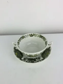 10 tasses à thé/café modèle Windsor par Ridgway, faïence anglaise