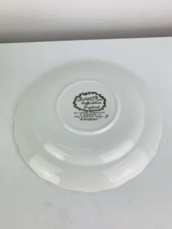 10 tasses à thé/café modèle Windsor par Ridgway, faïence anglaise
