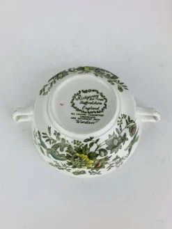 10 tasses à thé/café modèle Windsor par Ridgway, faïence anglaise