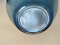 4 tasses Vereco en verre bleu – Années 1970