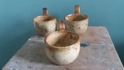 Tasses verres à sangria ou punch en grès de Puisaye, Jean-Pierre Prud’homme