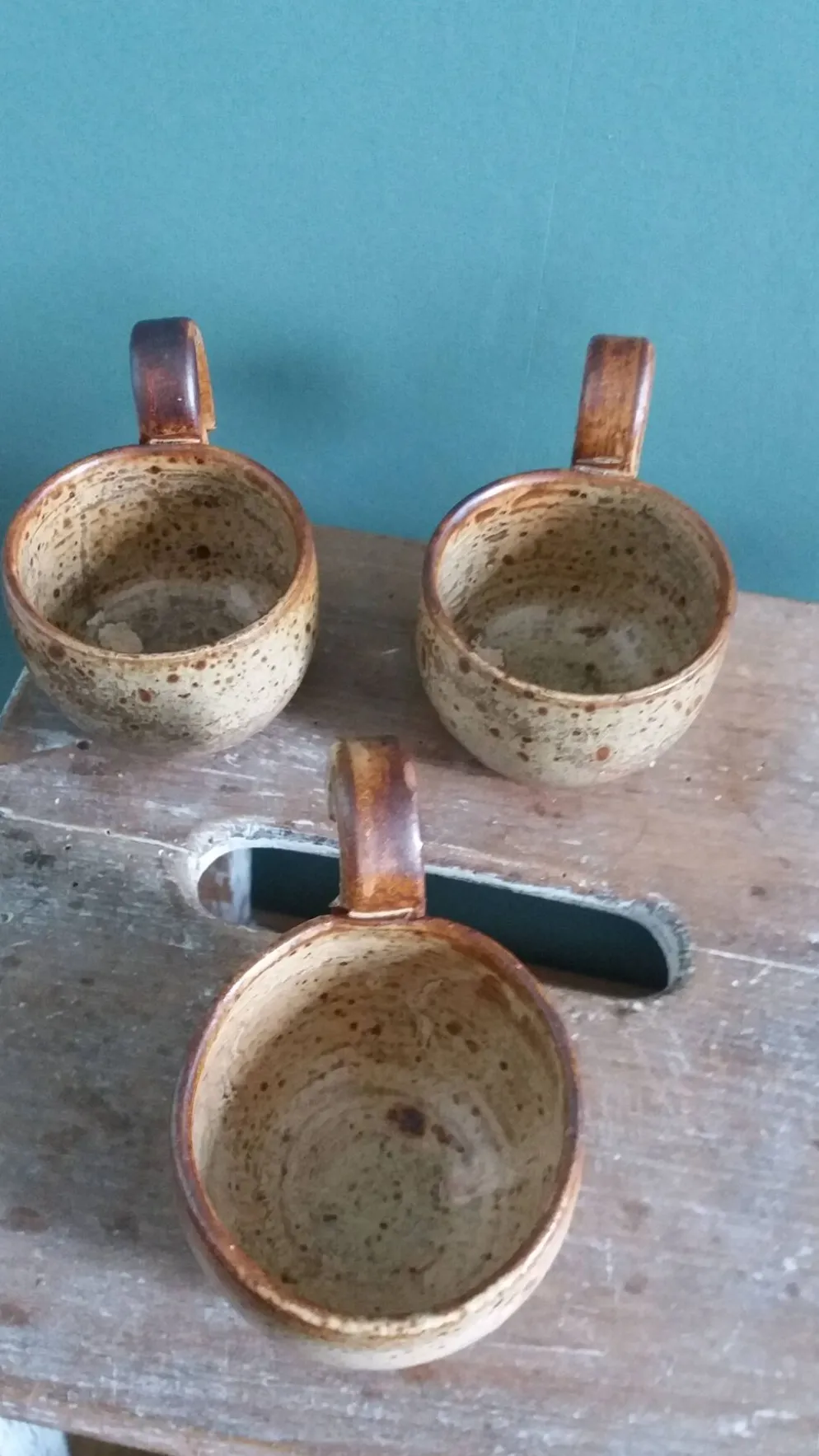 Tasses verres à sangria ou punch en grès de Puisaye, Jean-Pierre Prud’homme