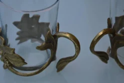 2 tasses/verre à thé art déco
