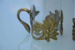 2 tasses/verre à thé art déco