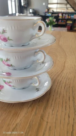 3 tasses vintage Belge Maison R.Michiels ( St Nicolas waes )