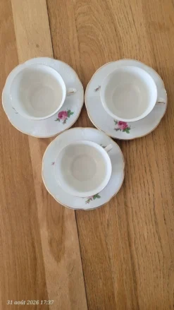 3 tasses vintage Belge Maison R.Michiels ( St Nicolas waes )