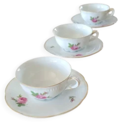 3 tasses vintage Belge Maison R.Michiels ( St Nicolas waes )