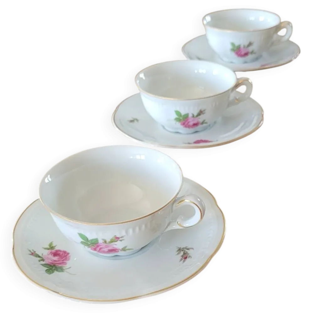 3 tasses vintage Belge Maison R.Michiels ( St Nicolas waes )