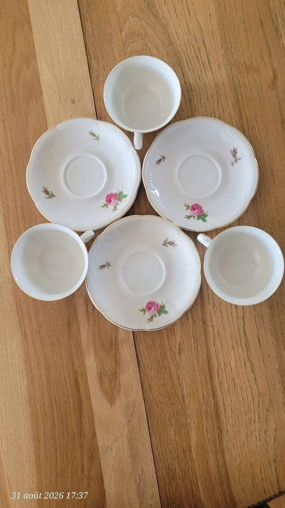 3 tasses vintage Belge Maison R.Michiels ( St Nicolas waes )