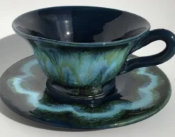 Tasse à thé Vallauris bleu profond