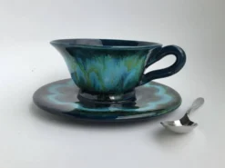 Tasse à thé Vallauris bleu profond