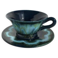 Tasse à thé Vallauris bleu profond