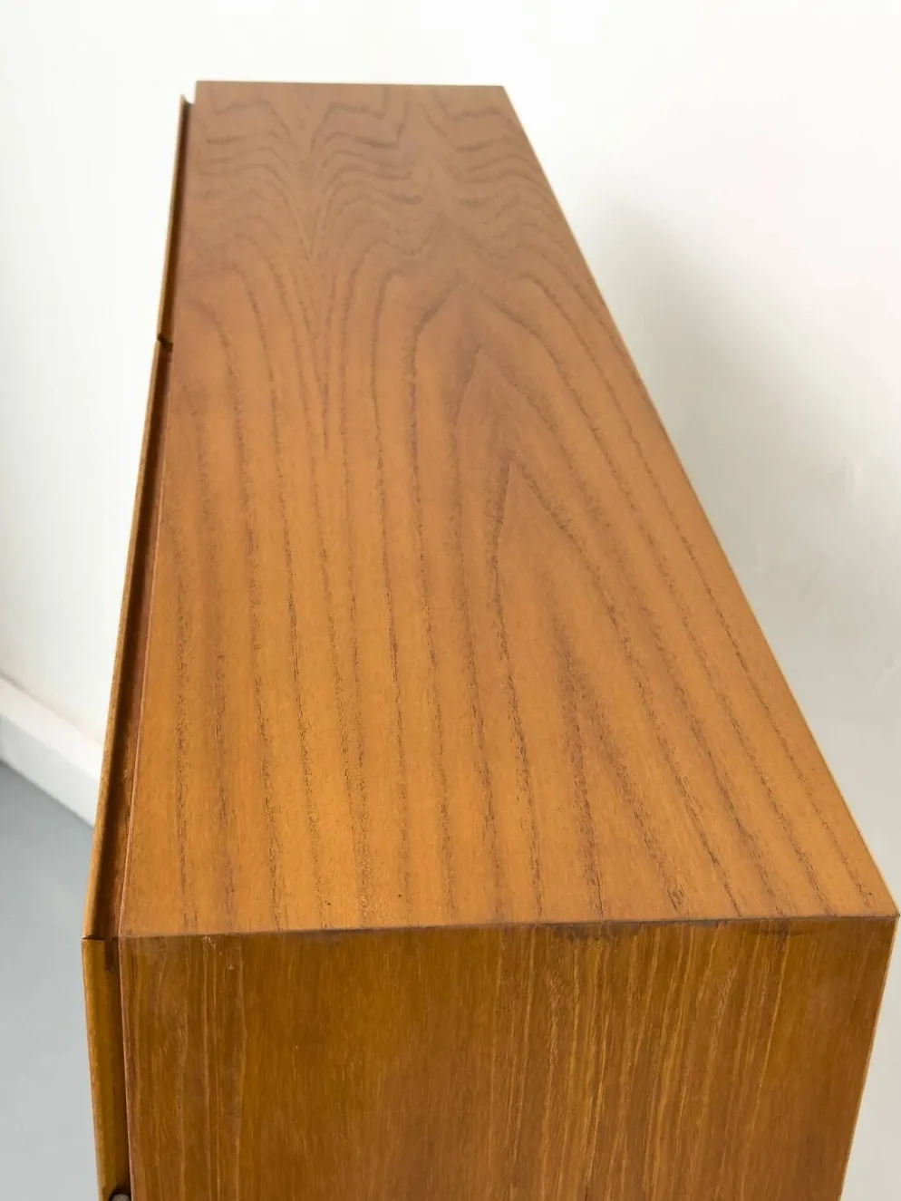 Teak Cabinet with Glass Doors from Omann Jun, 1960s
