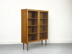 Teak Cabinet with Glass Doors from Omann Jun, 1960s