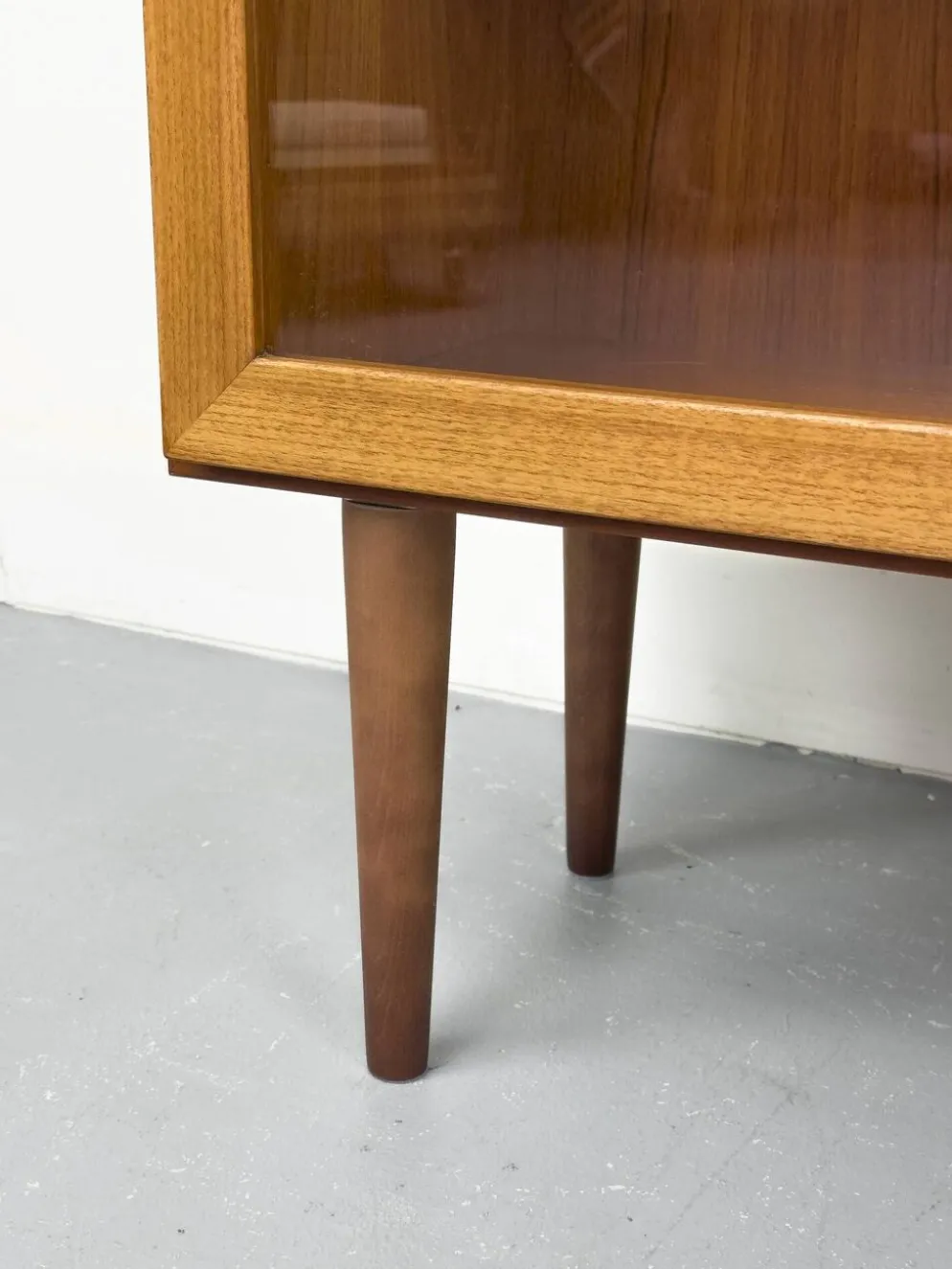 Teak Cabinet with Glass Doors from Omann Jun, 1960s