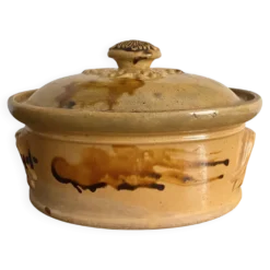 Terrine ancienne en terre cuite Miele