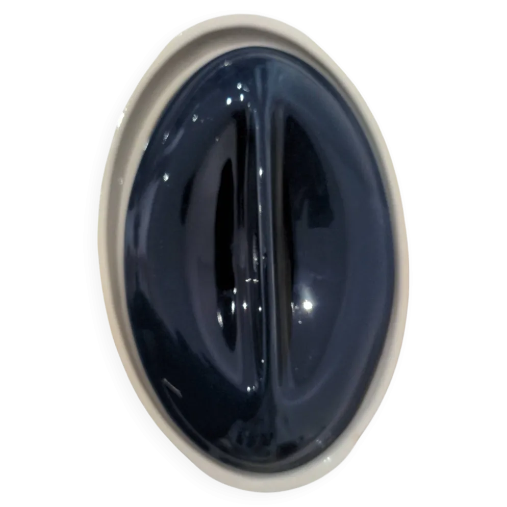 Terrine Ovale Neuf Ceramique Emile Henry Bleu Nuit 27cm