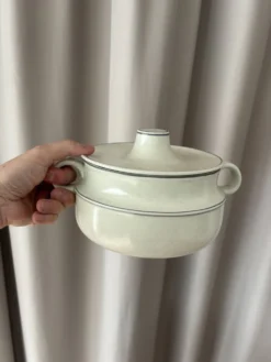 Terrine vintage scandinave BIRKA Sweden en grès émaillé