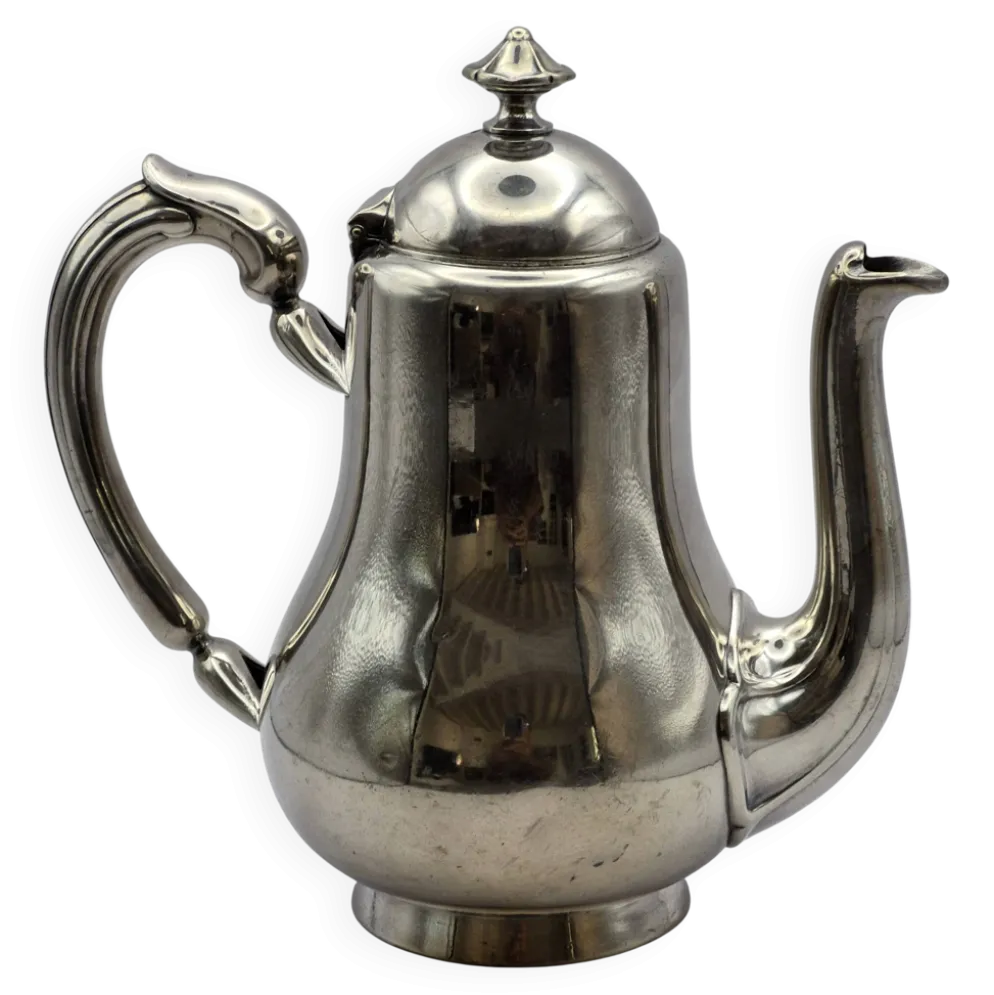 Theière/verseuse ancienne, métal argenté, maison Christofle – A499