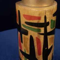 Thermos en parchemin Aldo Tura Mod. 796D avec décoration abstraite, 1940