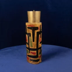 Thermos en parchemin Aldo Tura Mod. 796D avec décoration abstraite, 1940