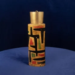 Thermos en parchemin Aldo Tura Mod. 796D avec décoration abstraite, 1940