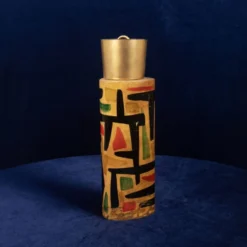 Thermos en parchemin Aldo Tura Mod. 796D avec décoration abstraite, 1940