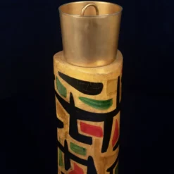 Thermos en parchemin Aldo Tura Mod. 796D avec décoration abstraite, 1940