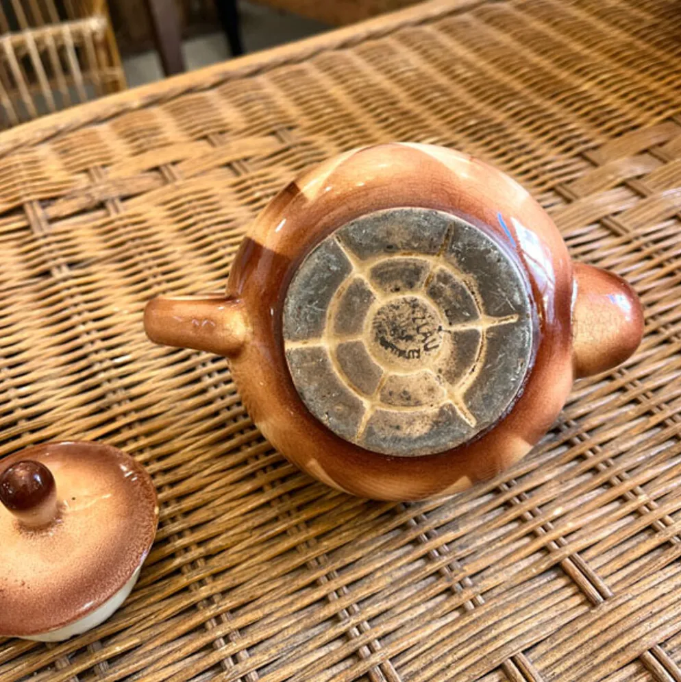 Théière art déco en céramique allemande, bunzlau