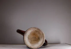 Théière bistro en céramique marron
