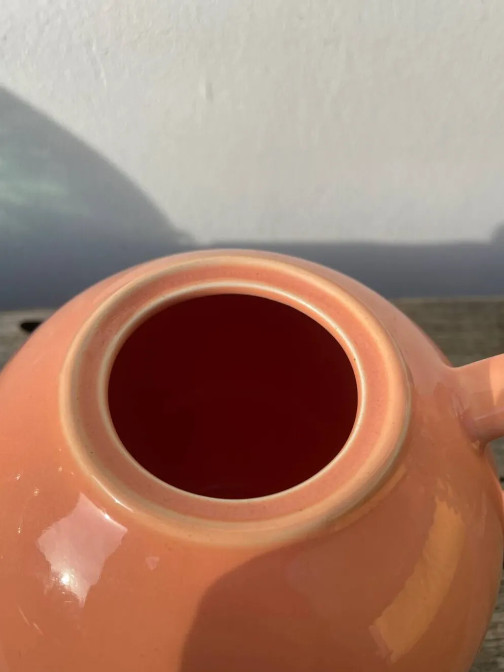 Théière céramique saumon Maison Pagnossin Italie