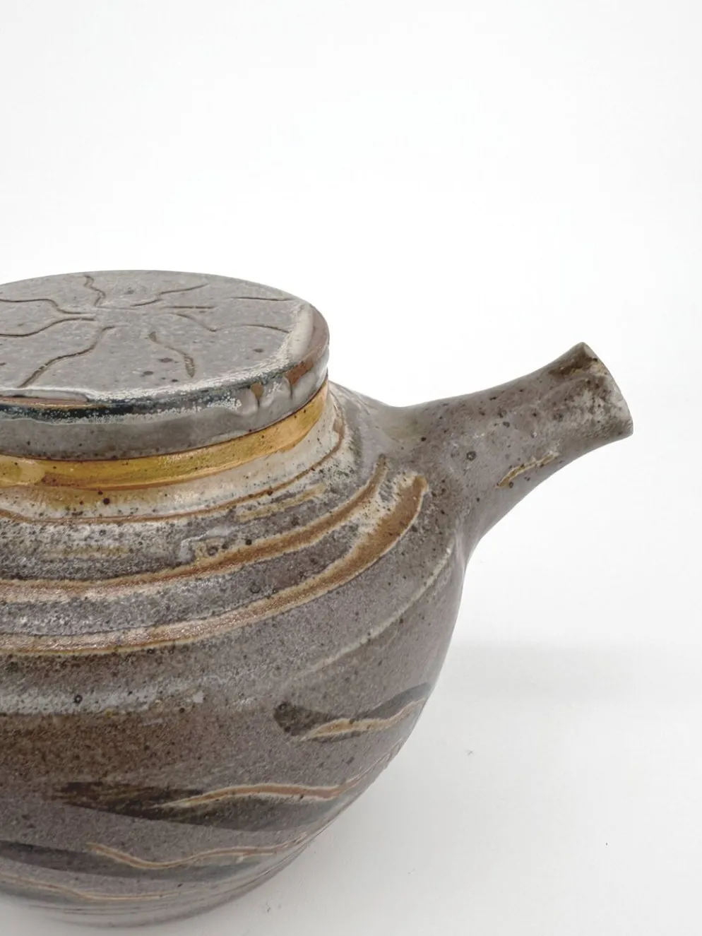 Théière danoise en grès émaillé – influences japonaises, années 60-70