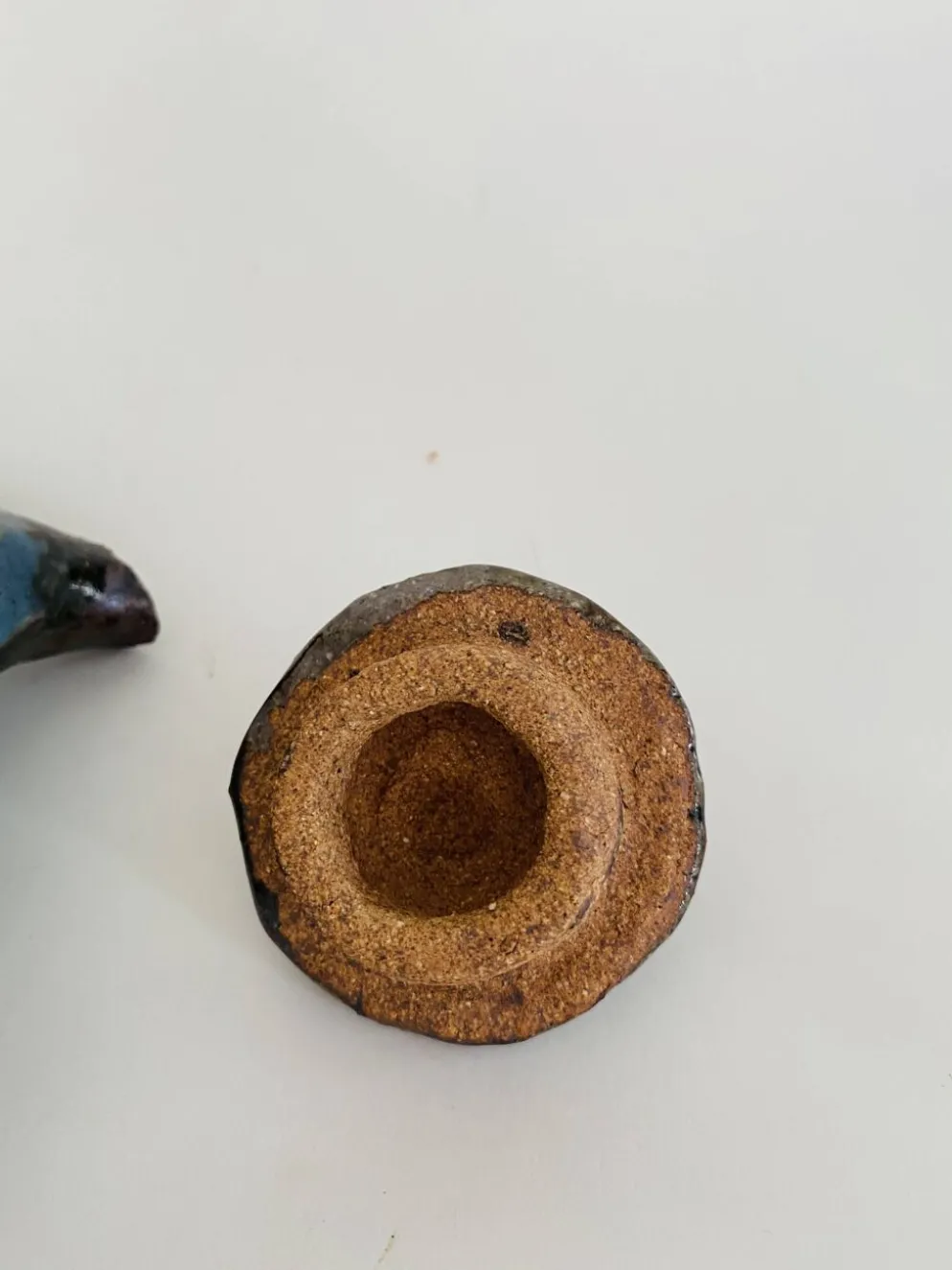 Théière en céramique artisanale, années 1980